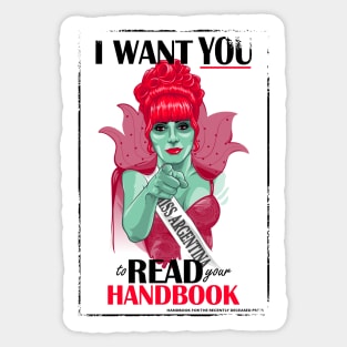 Read Your Handbook Sticker